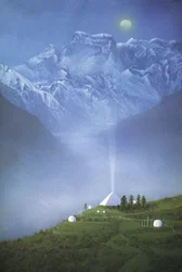 Moc piramidy (akryl na płótnie)